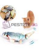 Мърдаща играчка рибка за котки